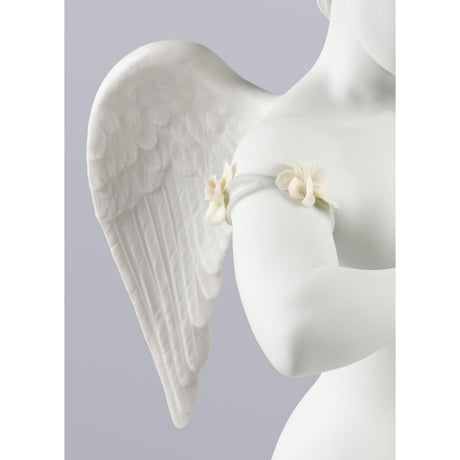 Lladró Figurina Angelo Cuore Celestiale 29x20cm Porcellana