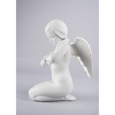 Lladró Figurina Angelo Cuore Celestiale 29x20cm Porcellana