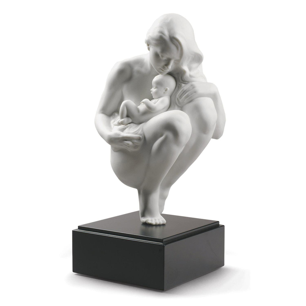 LLADRO' Statue Sculpture Figure in Porcelain Bond of Love 30cm Mother with Child Maternity