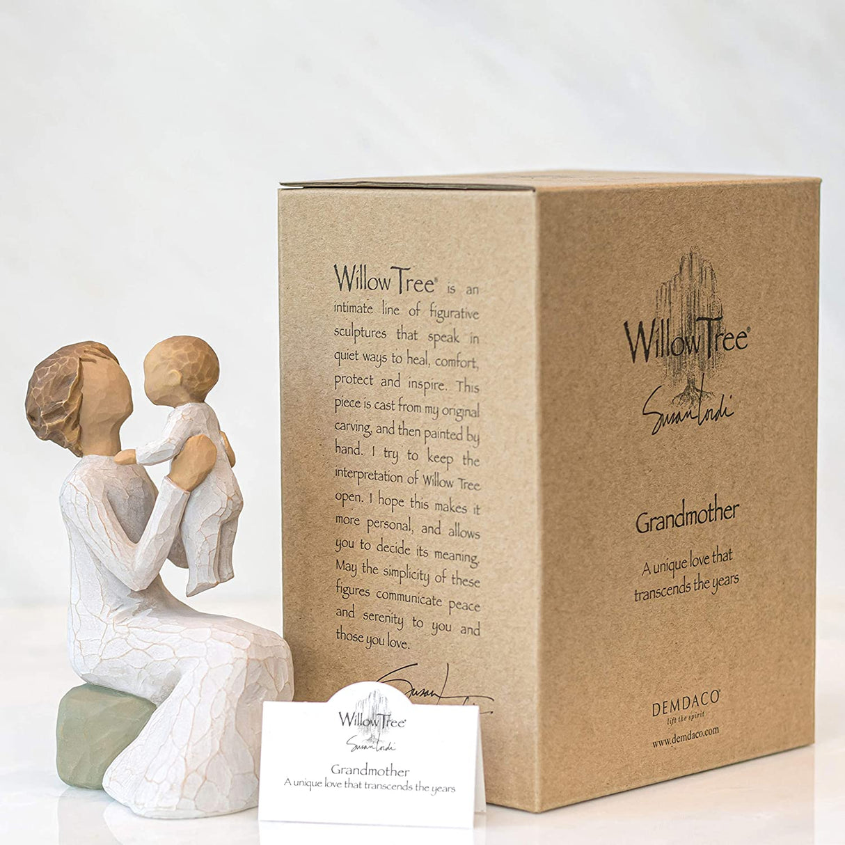 WILLOW TREE Figurina Statuina Nonna Design di Susan Lordi 13,5cm Resina