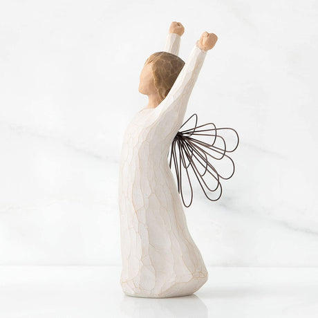 WILLOW TREE Figurina Statuina Angelo del Coraggio Design di Susan Lordi 14,5cm Resina