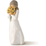 WILLOW TREE Figurina Statuina Abbraccio Caloroso Design di Susan Lordi 14cm Resina