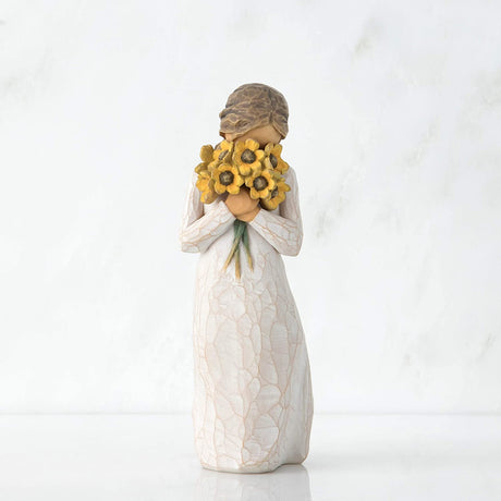 WILLOW TREE Figurina Statuina Abbraccio Caloroso Design di Susan Lordi 14cm Resina
