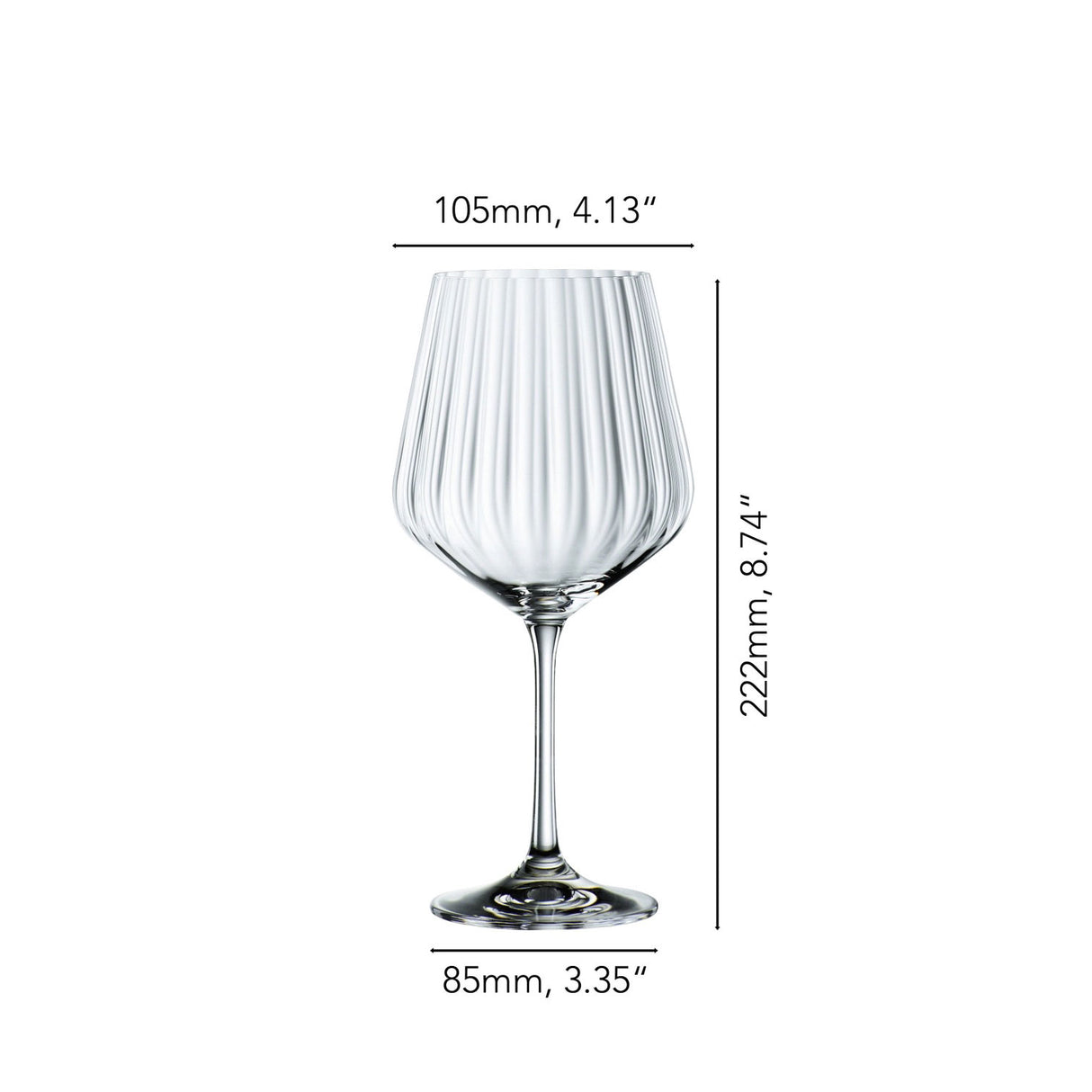 NACHTMANN Set of 4 Crystal Glasses Gin &amp; Tonic Glasses 640ml Crystal