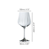 NACHTMANN Set of 4 Crystal Glasses Gin &amp; Tonic Glasses 640ml Crystal