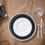VILLEROY & BOCH Manufacture Rock Bianco Set 6 Pezzi Piatto Colazione Frutta 22cm Porcellana