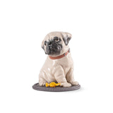 LLADRO' Scultura Puppie Pug 24x20cm Porcellana
