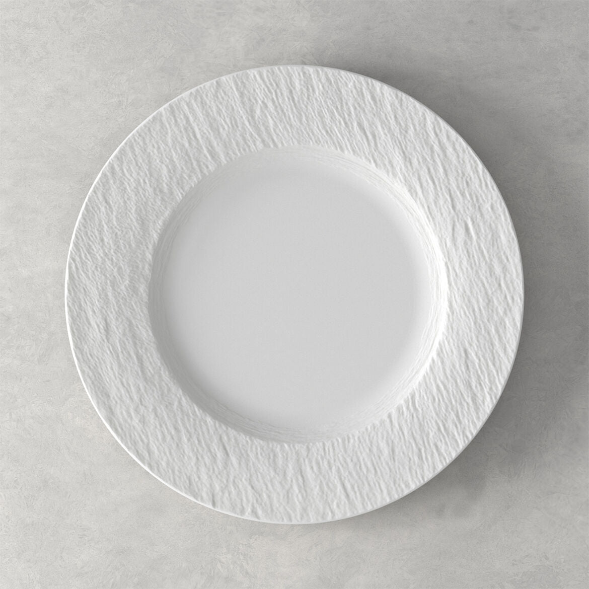 VILLEROY & BOCH Manufacture Rock Set 6 Pezzi Piatto Piano 27 cm Bianco Porcellana