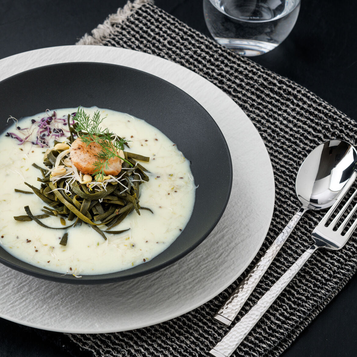 VILLEROY & BOCH Manufacture Rock Set 6 Pezzi Piatto Piano 27 cm Bianco Porcellana