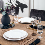 VILLEROY & BOCH Manufacture Rock Set 6 Pezzi Piatto Piano 27 cm Bianco Porcellana