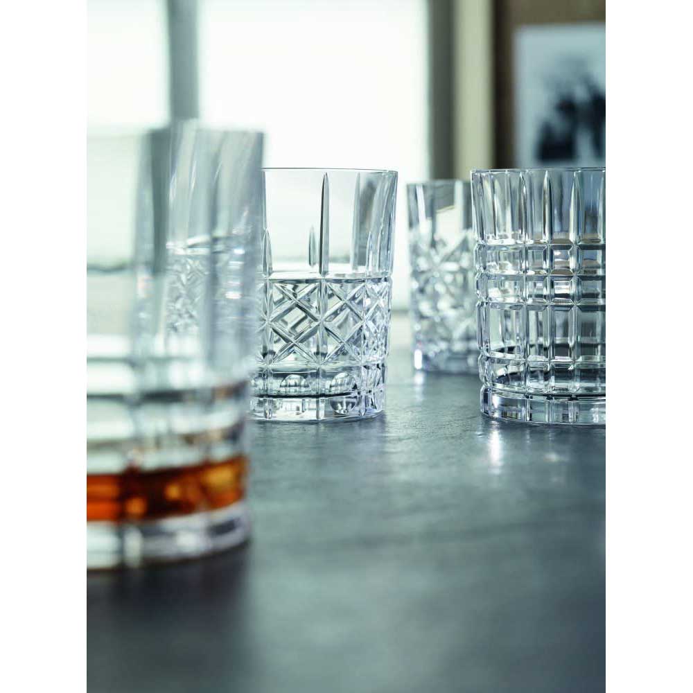 NACHTMANN - Set 4 Pezzi Bicchiere Whisky Highland 10cm Cristallo 95906