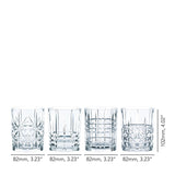 NACHTMANN Highland Bicchiere Tumbler da Whisky Set 4 Pezzi 345ml Cristallo