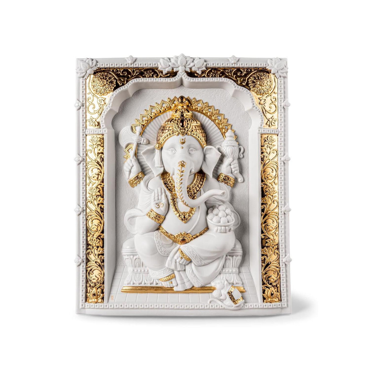 LLADRO' Lord Ganesha Wall Art 35x30cm Porcellana