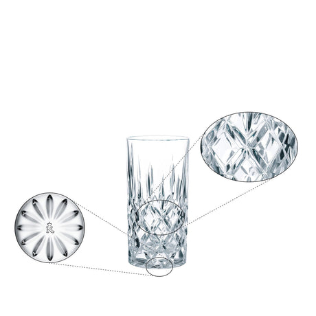 NACHTMANN Noblesse Bicchiere Alto Longdrink Set 4 Pezzi  395ml Cristallo