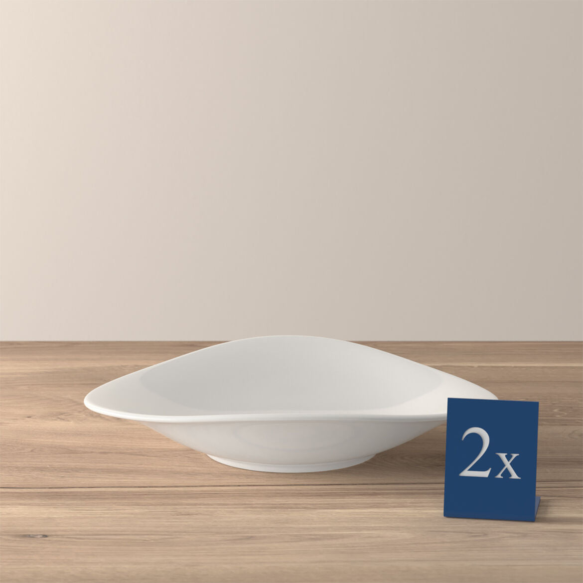 VILLEROY & BOCH Vapiano Set 2 Piatto da Pasta Scodelle Ciotole 440ml Porcellana