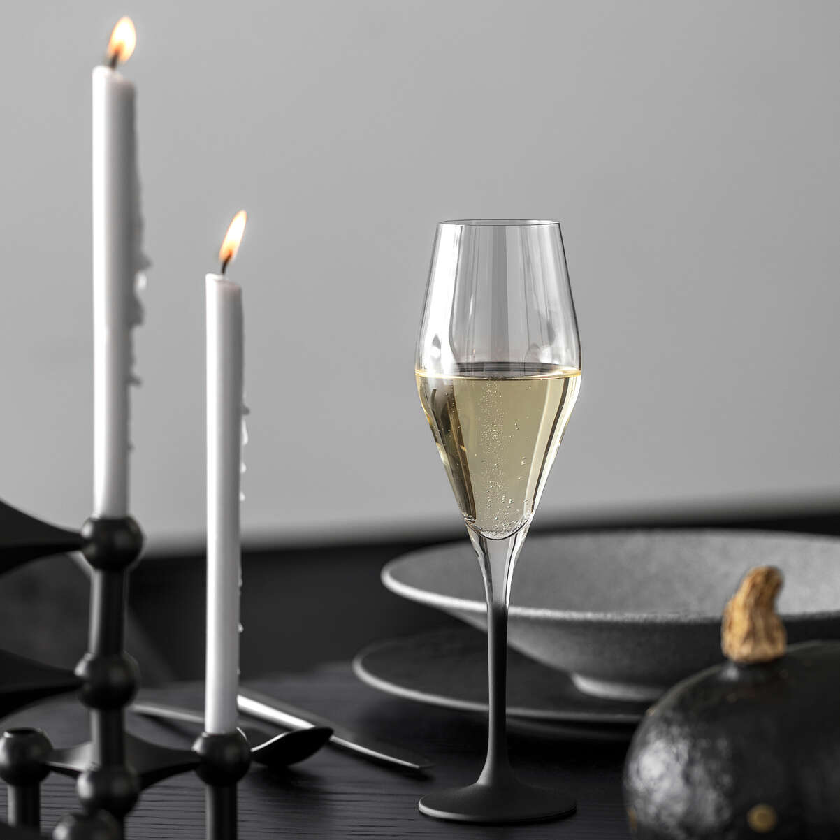 VILLEROY & BOCH Manufacture Rock Bicchieri Calice da Spumante Set 4 Pezzi 120ml Cristallo