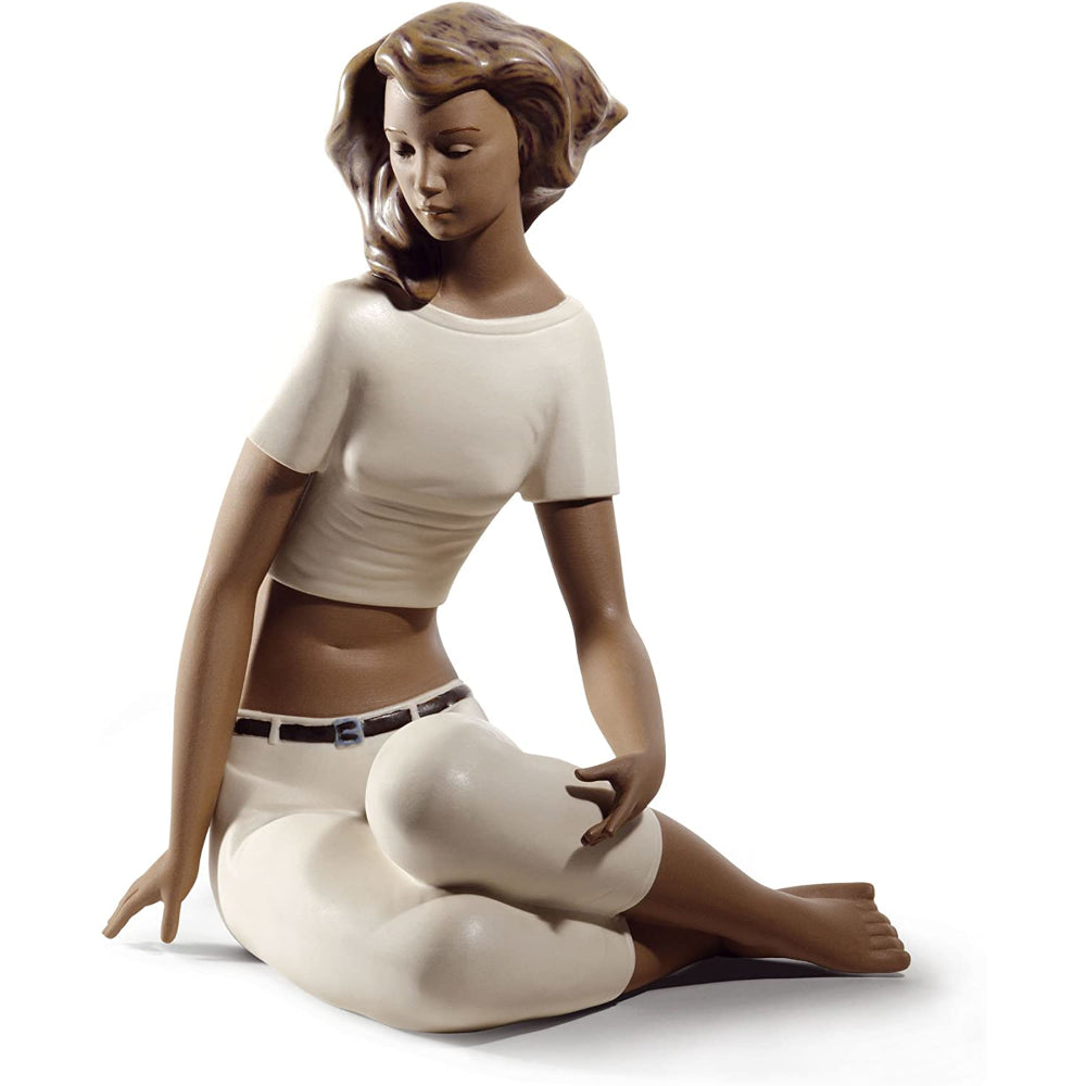 NAO Brezza Mediterranea Figura Statua Donna in Porcellana 27x22cm