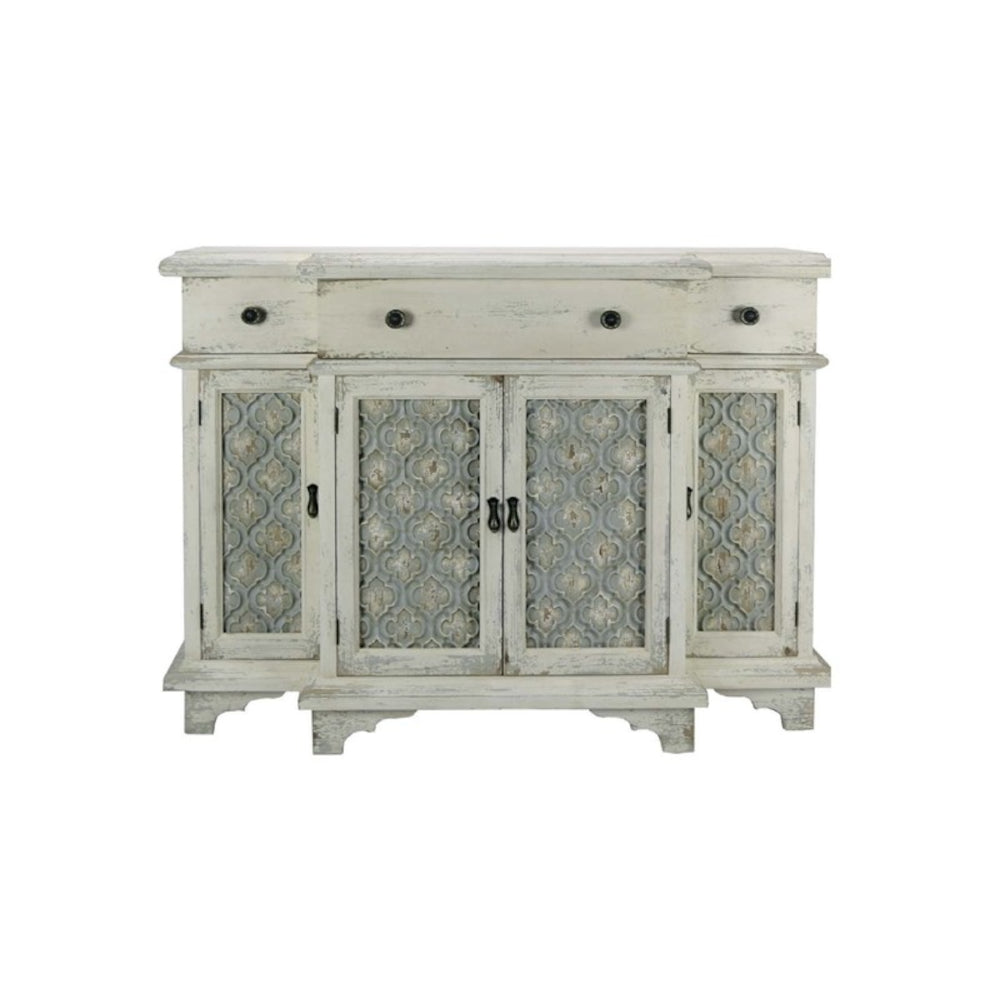 BRANDANI - Credenza Madia Mobile Intarsio Legno di Abete 124x99cm 53010