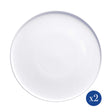 LA PORCELLANA BIANCA - Essenziale Gourmet Set 2 Piatto Teso da Portata 32cm