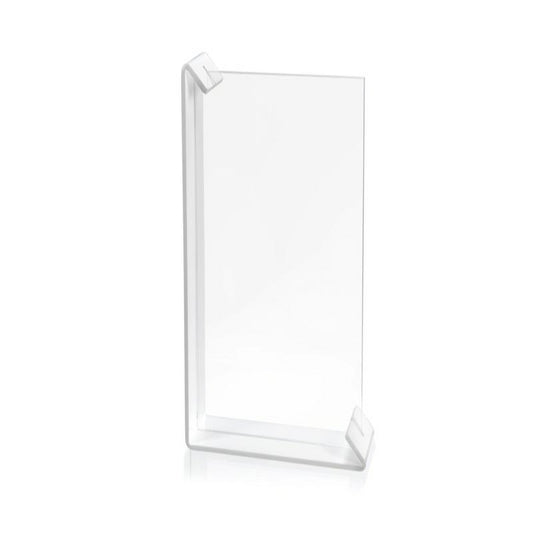 iPLEX - Sebastiao Portafoto Doppia Cornice Plexiglass Bianco e Trasparente 22x32cm
