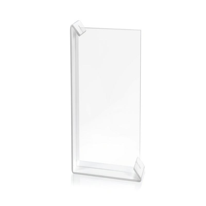 iPLEX Sebastiao Portafoto Doppia Cornice PMMA Bianco e Trasparente 22x32cm Made in Italy