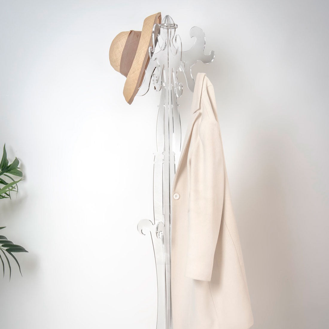 iPLEX Thonet Coat Hanger in Transparent Plexiglass 173cm Made in Italy