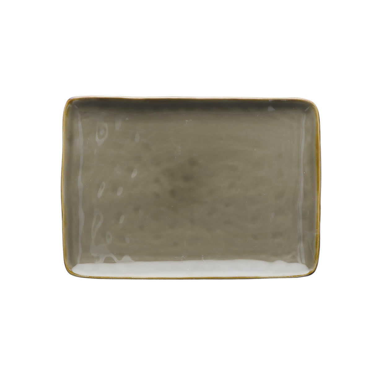 ROSE & TULIPANI Concerto Vassoio Grigio Tortora 27x19 cm Stoneware