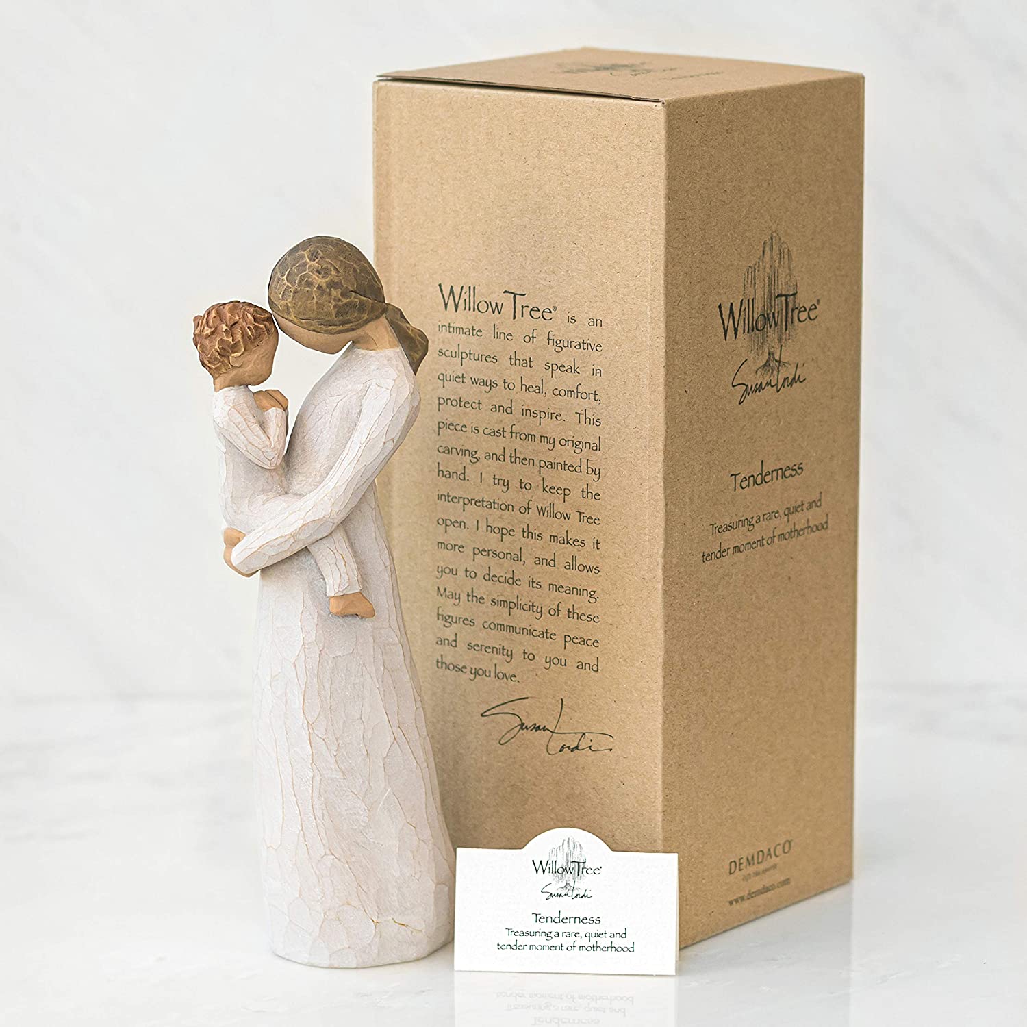 WILLOW TREE Figura Statuina Tenerezza Bianco 21cm Resina Resina