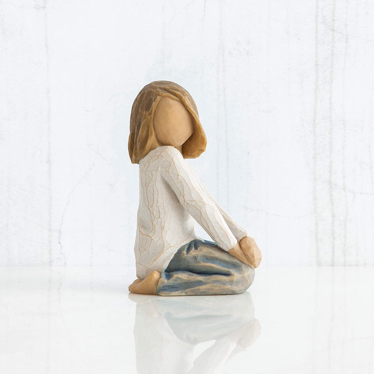 WILLOW TREE Figurina Statuina Bambino Felice 7,5cm Resina