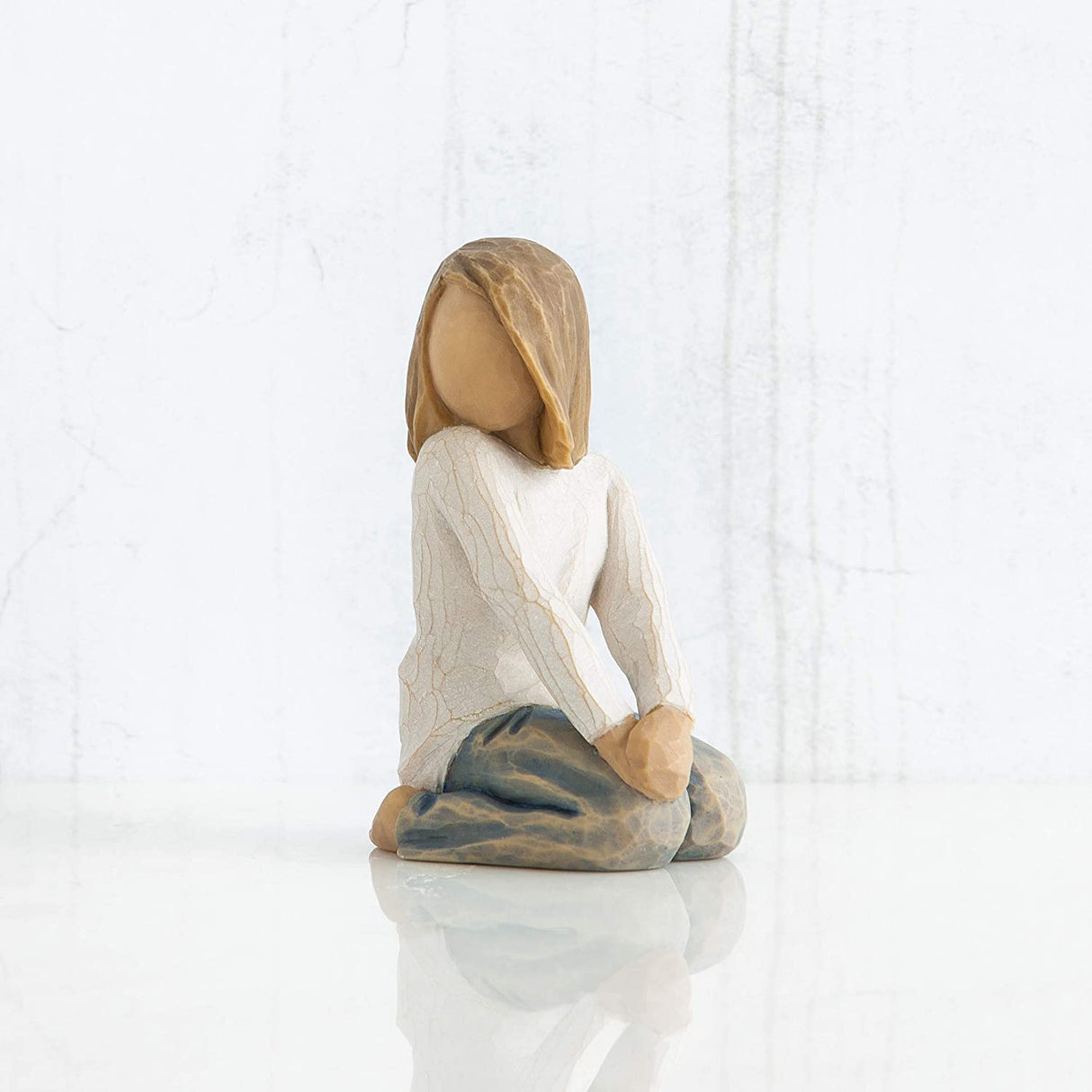 WILLOW TREE Figurina Statuina Bambino Felice 7,5cm Resina