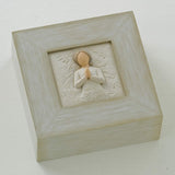 WILLOW TREE Scatola Box Porta Oggetti Un Albero Una Preghiera 13,5x13,5cm Resina