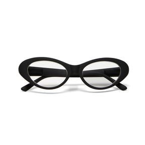 Occhiali da lettura Lina Okkia cat eye in plastica nera graduazione +3.00
