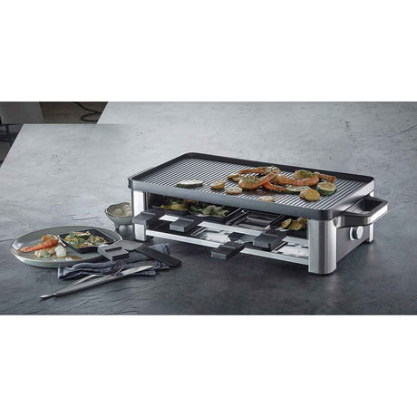 WMF Raclette Lono 8 Persone 1500W Elettrica in Acciaio Inossidabile Cromargan 18/10
