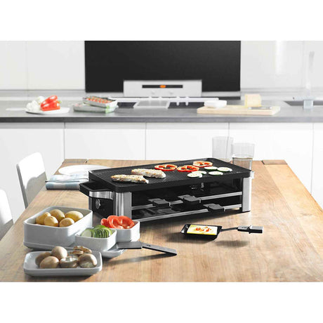 WMF Raclette Lono 8 Persone 1500W Elettrica in Acciaio Inossidabile Cromargan 18/10
