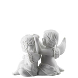 ROSENTHAL - Statuina Figurina Coppia Angeli con Fiori 9,5cm Porcellana