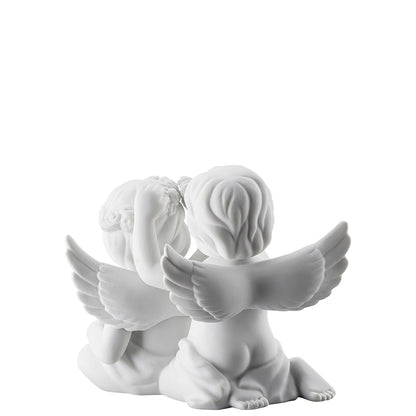 ROSENTHAL - Statuina Figurina Coppia Angeli con Fiori 9,5cm Porcellana