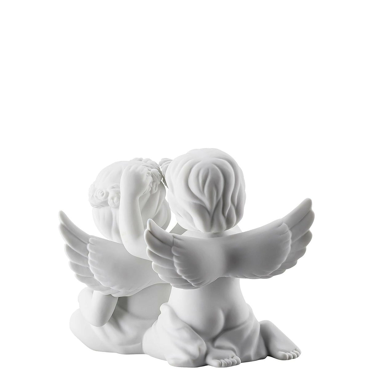 ROSENTHAL - Statuina Figurina Coppia Angeli con Fiori 9,5cm Porcellana