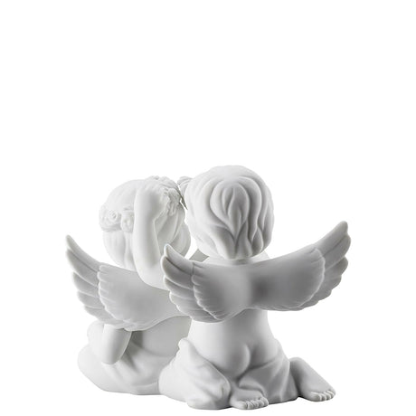 ROSENTHAL - Statuina Figurina Coppia Angeli con Fiori 9,5cm Porcellana