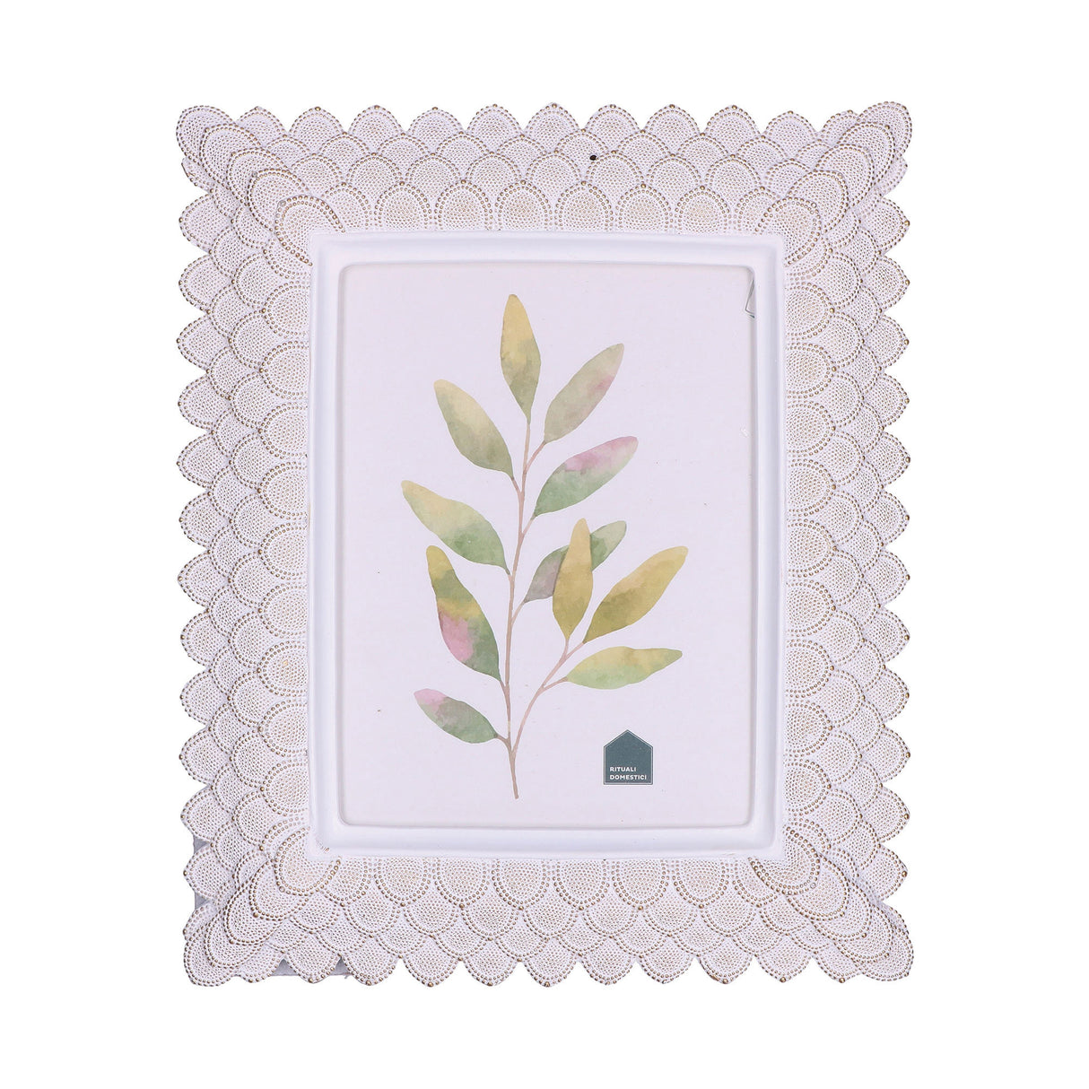 RITUALI DOMESTICI - Tiguardo Portafoto Scaglie 15x20cm Resina