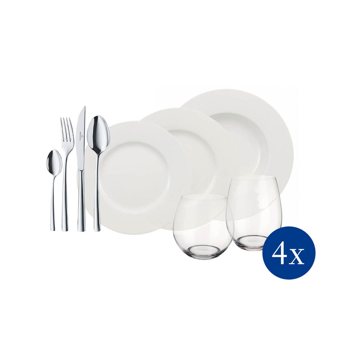 VILLEROY & BOCH Wonderful World 4 Friends Servizio Tavola 36 Pezzi