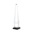 ABHIKA Obelisco Decorazione in Cristallo 57cm