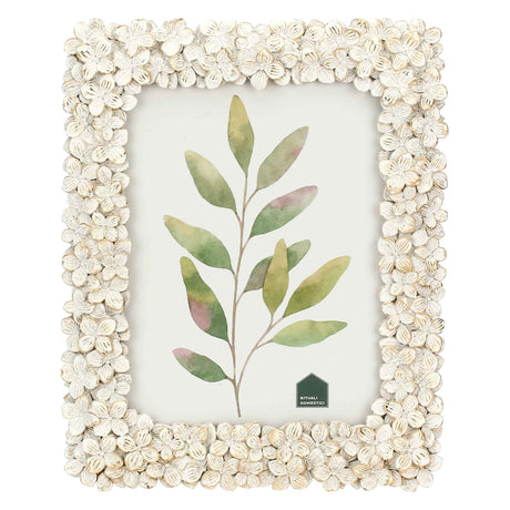 RITUALI DOMESTICI - Fiorito Portafoto Violette 15x20cm Resina Oro