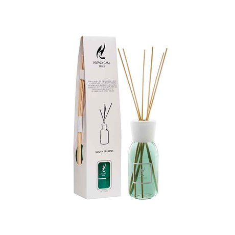 HYPNO CASA - Profumatore Diffusore con Bastoncini Acqua Marina Eco 100ml