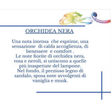 HYPNO CASA - Profumatore Diffusore con Bastoncini Orchidea Nera Eco 250ml