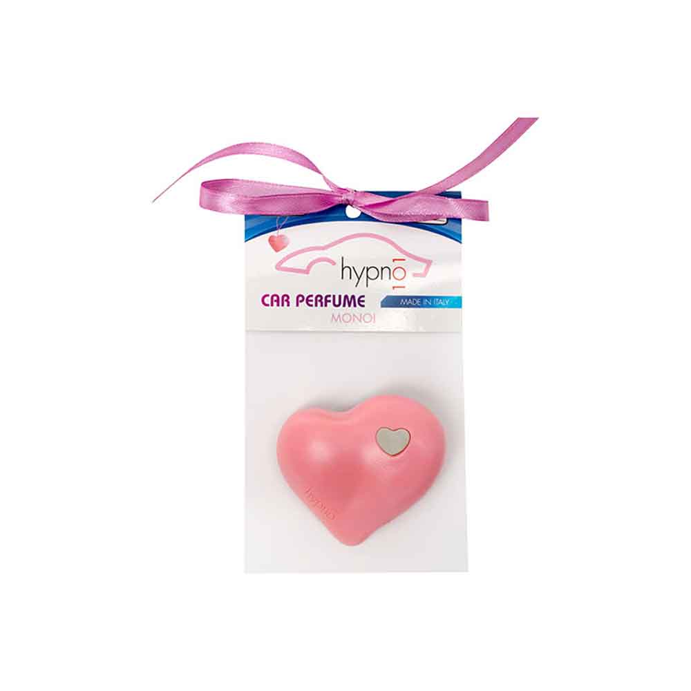 HYPNO CASA - Profumatore Deodorante per Auto Cuore Rosa Monoi