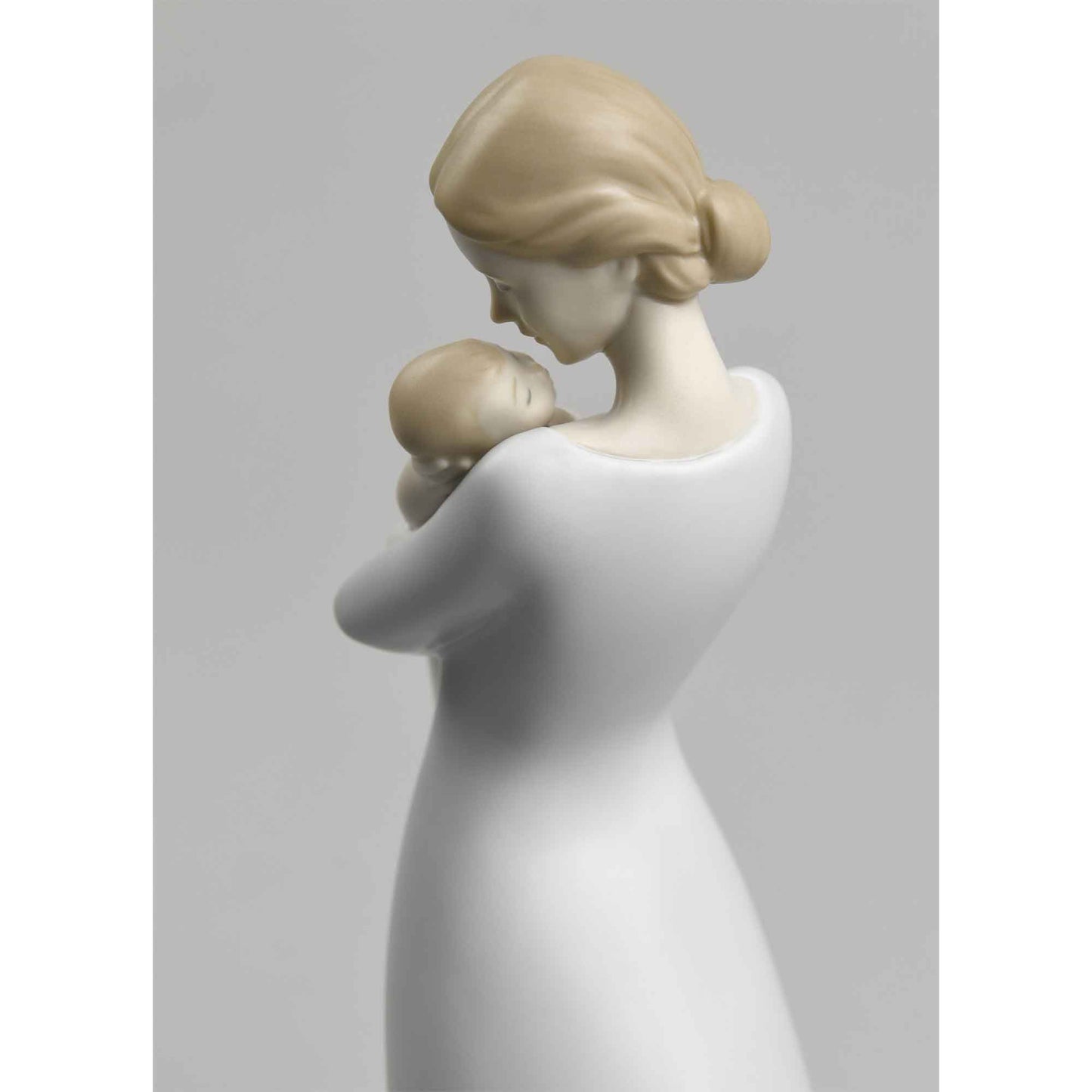 LLADRO' Figura Statuina Statua Abbraccio Materno 31cm Porcellana 01018218