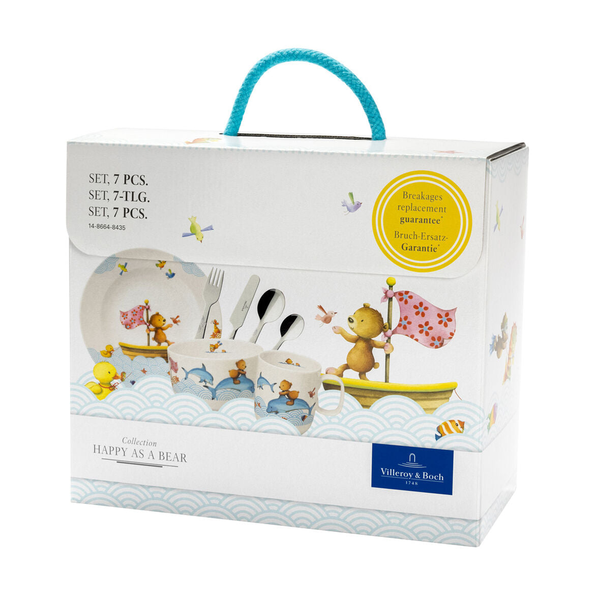 VILLEROY & BOCH Happy as a Bear Set 7 Pezzi Tavola Bimbo Porcellana