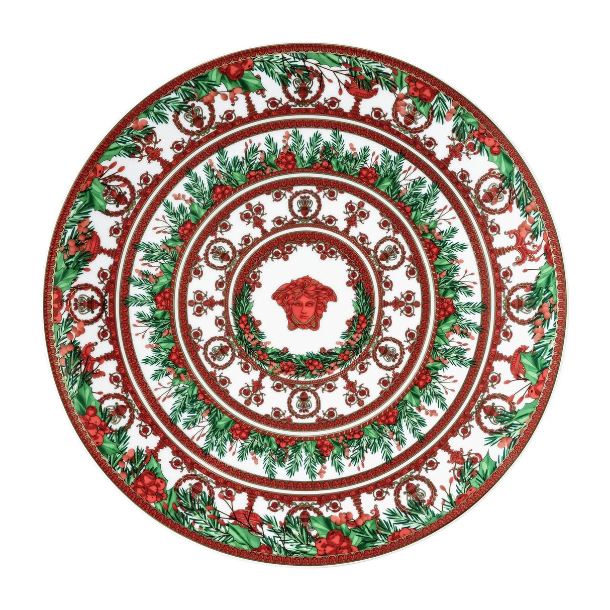VERSACE I Love Baroque Holiday Piatto di Natale 2025 Segnaposto 33cm Porcellana