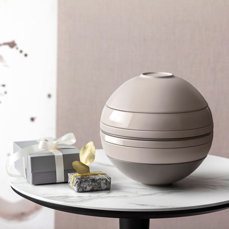 VILLEROY & BOCH Iconic La Boule Pure Beige Servizio Tavola Piatti Porcellana