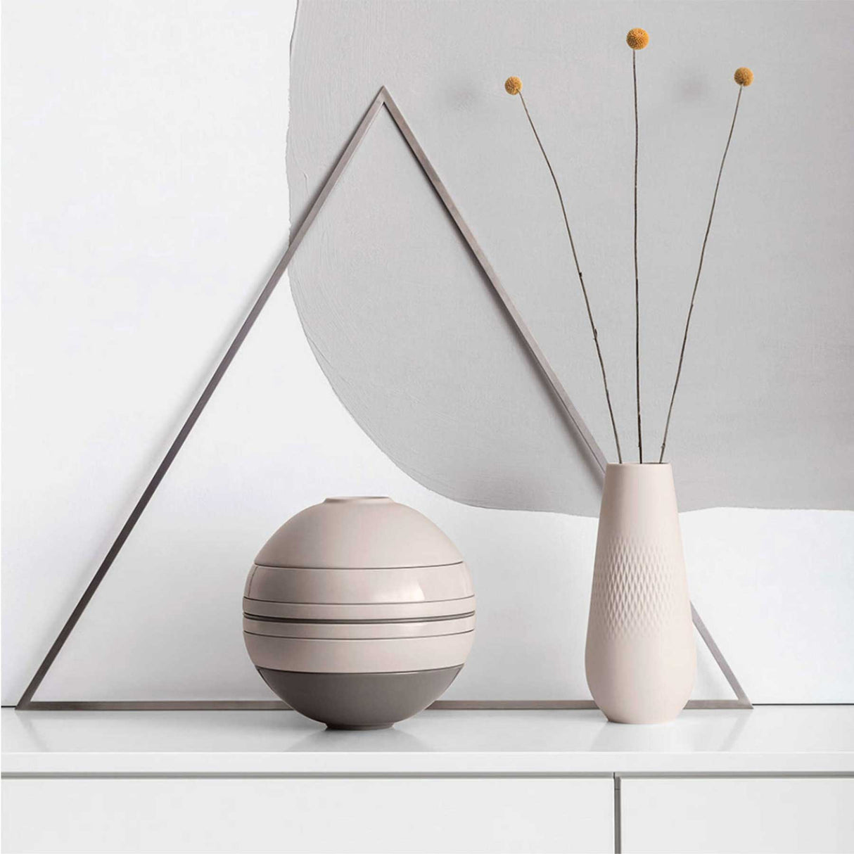 VILLEROY & BOCH Iconic La Boule Pure Beige Servizio Tavola Piatti Porcellana